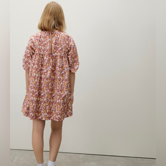 [SOLD] EVERLANE shirred minidress - Picture 5 of 8